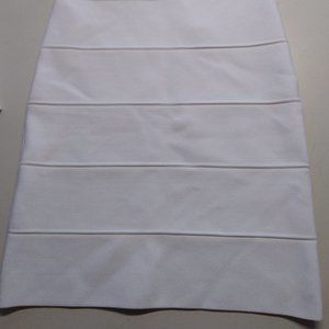 White Stretch Bandage Mini Short Skirt